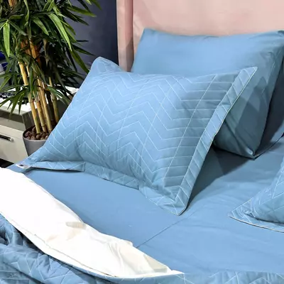 Стеганный Односпальный комплект постельного белья 4-Сезона GN-Amorett B