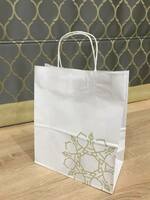 Крафт пакеты с логотипом "Alpha Plast "