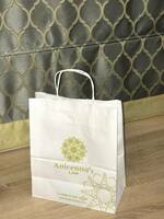 Крафт пакеты с логотипом - "Alpha Plast "