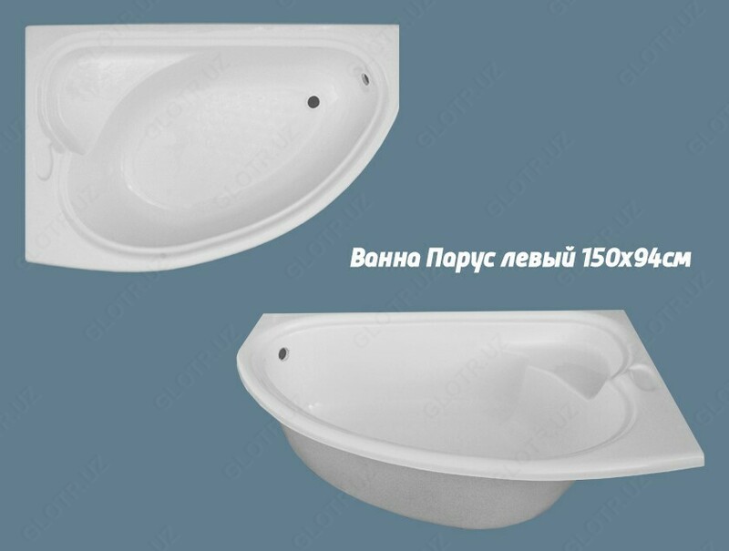 Ванна парус левый 1,50х0,94