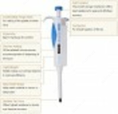 Дозатор одноканальный, с регулируемым объёмом, Accumax PRO: 2-20µl; 5-50µl; 10-100µl; 20-200µl; 100-1000µl