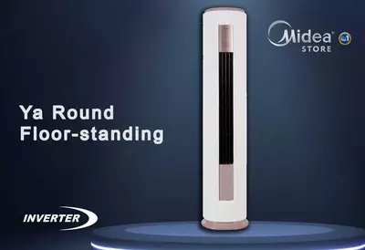 Колонный кондиционер Midea FSTYA YA ROUND Inverter - 24 - 17 955 000 сум / шт.