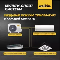 Внутренний кассетный фен Welkin 09 BTU - 4 050 000 сум