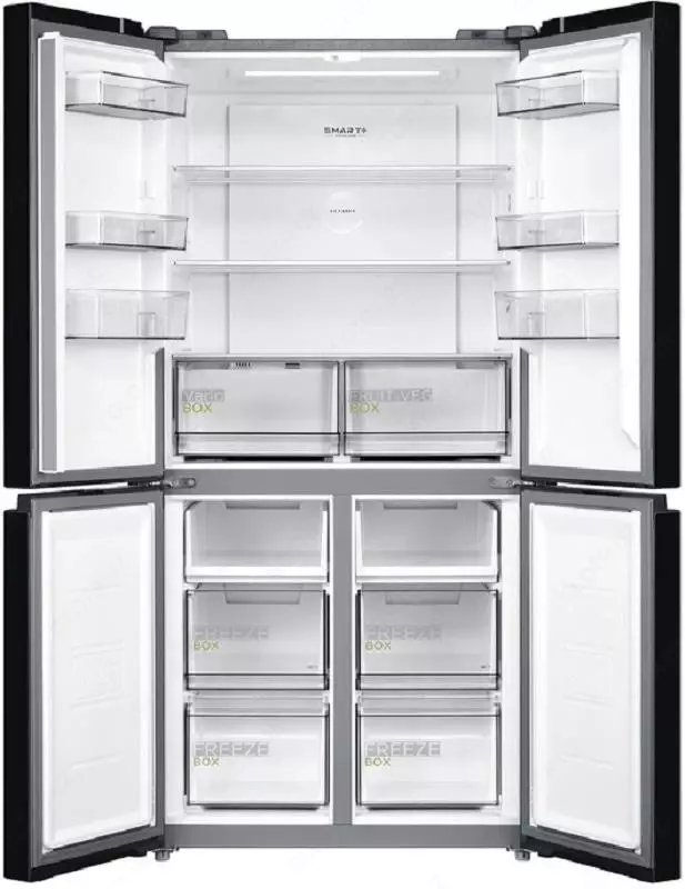 2 kamerali muzlatgich "Midea" MDRF632FGF22 3MD (Qora) YANGI