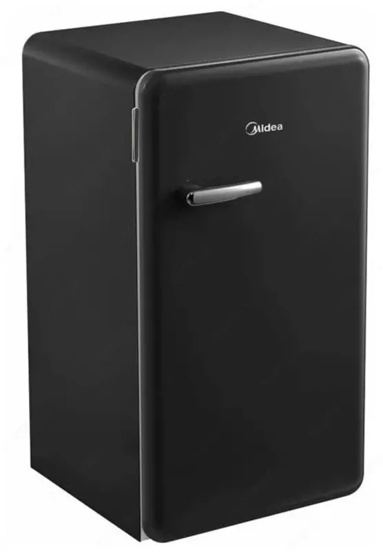 Bir kamerali maishiy mini muzlatgich "Midea" MDRD142SLF30 (Qora)