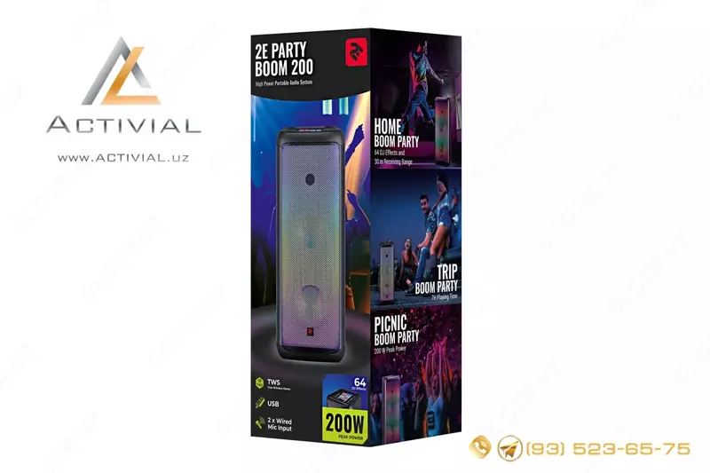 Portativ dinamik 2E Party Boom