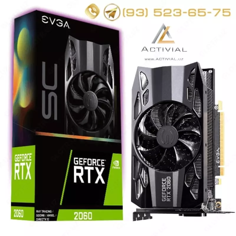 EVGA Geforce RTX 2060 6gb Superclocked grafik kartasi