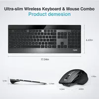 1 215 000 сум Беспроводной комплект премиум-класса Клавиатура + Мышь Rapoo 9900M - пожалуй