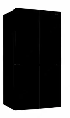 3-х камерный холодильник "Hofmann" HR-542MDBG/HF (Черное стекло)