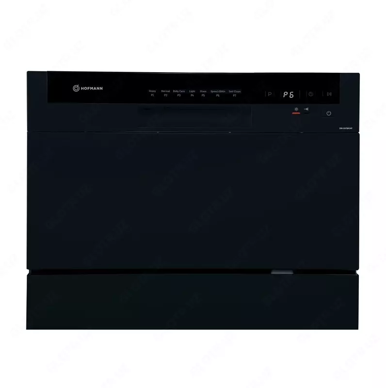 Посудомоечная машина "Hofmann" DW-C67BK/HF (Черная) 6 комплектов