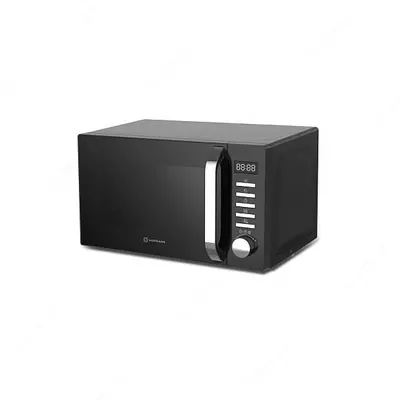 Mikroto'lqinli pech "Hofmann" MW820DHSBK/HF (qora/kumush) 20 l