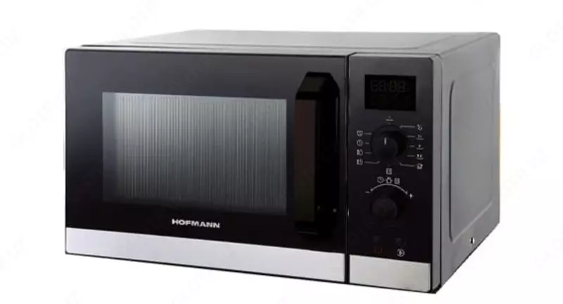 Микроволновая печь "Hofmann" MW823DHBK/HF (Серая/Черная) 23 л