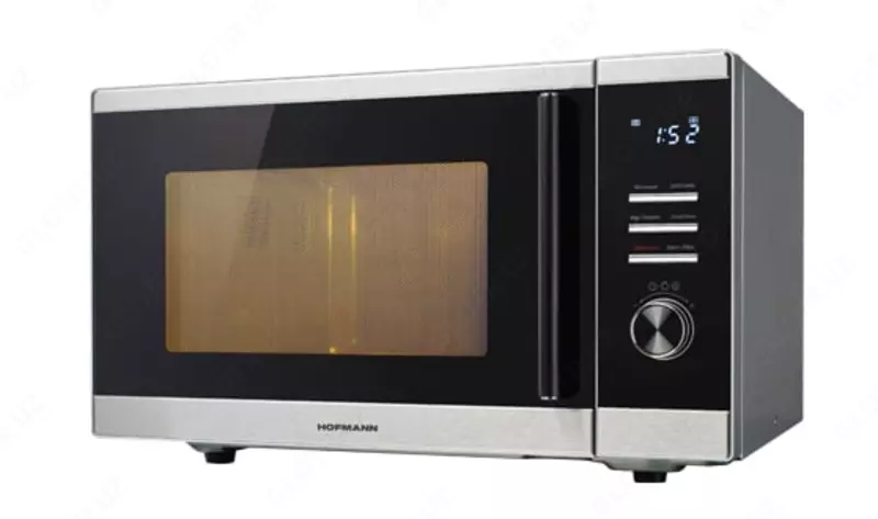 Микроволновая печь "Hofmann" MW925DHIBK/HF (Черная/Серебристая) 25 л