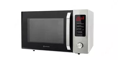 Mikroto'lqinli pech "Hofmann" MW928DHSBK/HF (kumush/qora) 28 l