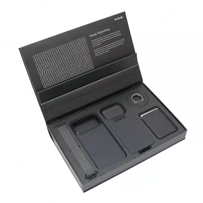 Подарочный набор Pitaka MagSafe (Classic Black / Gray)