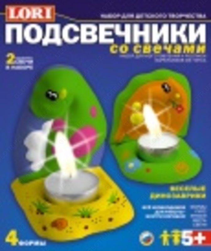 &quot;Kulgili dinozavrlar&quot; shamdonlar bilan shamlar