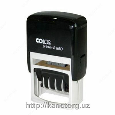 Датер+штамп Printer S260 D04 анг. (чр/сн-кр) Colop - Цена по запросу