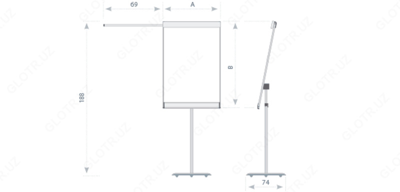 Флипчарт StarBoard на треноге TFS04 - по запросу