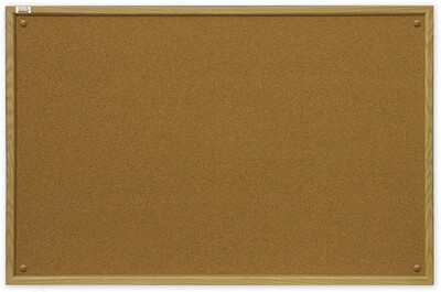 Доска для объявлений пробковая в деревянной рамке