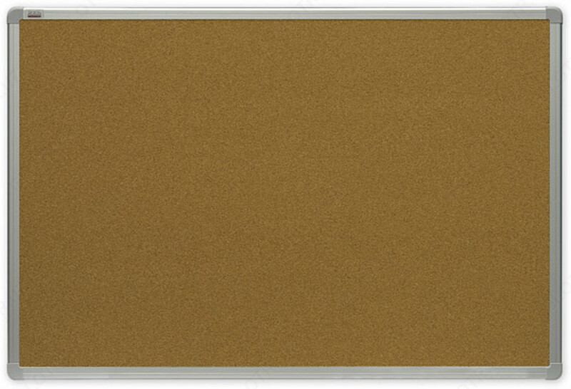 Доска для объявлений пробковая в деревянной рамке