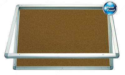Доска - витрина пробковая водонепроницаемая