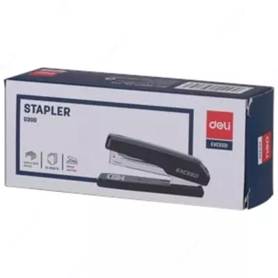 Степлер №24/6 (сн) 0300 Deli (до 25 листов)