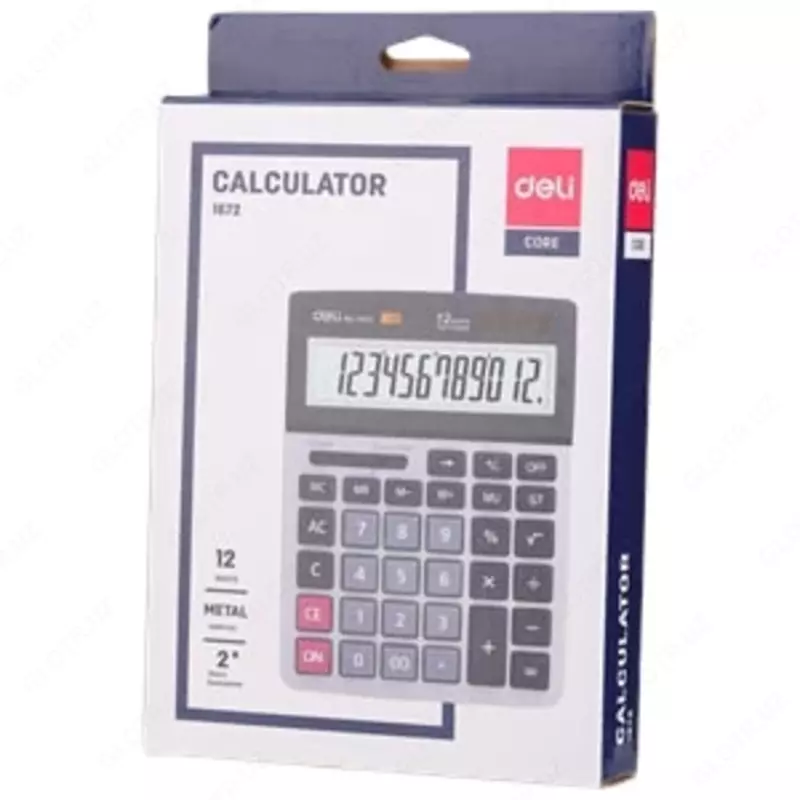 Калькулятор 12 разр. 1672 Deli - по запросу