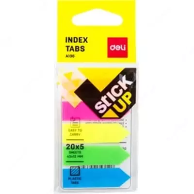 Бумага самоклеющаяся инд. 43х12 стрелка (цв) 10602 Deli - Цена по запросу