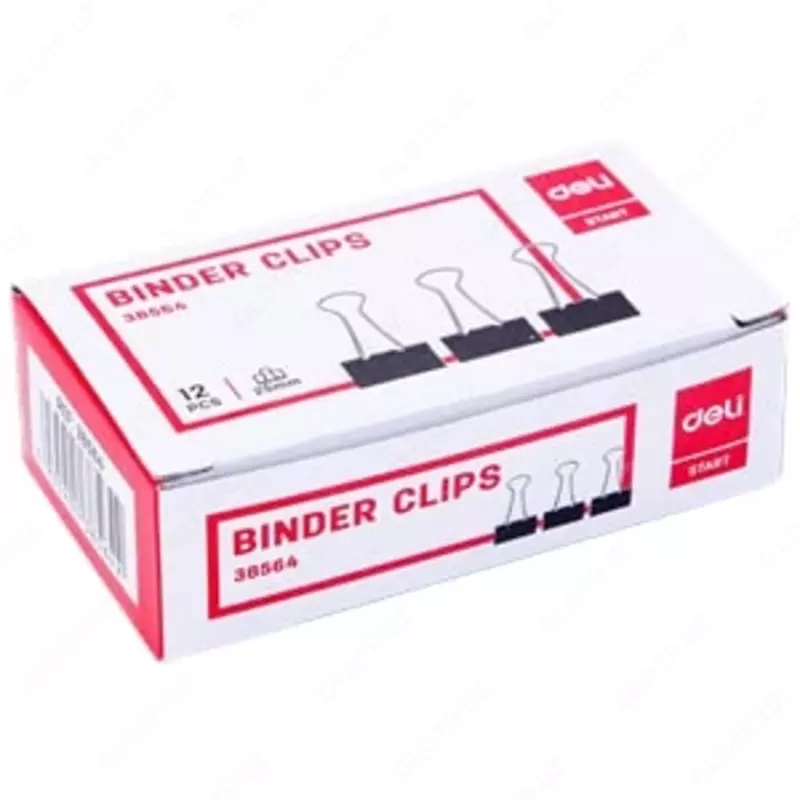 Зажим 41 мм (чр) 38562 Deli