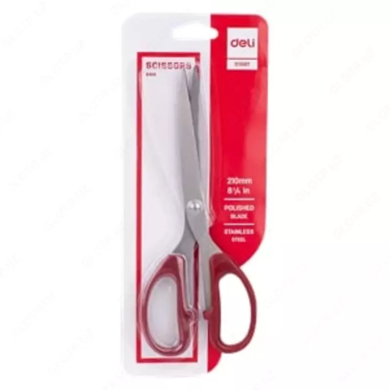 Qaychi 6010 210mm Deli (qizil)