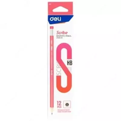 Карандаш HB 50800 Deli с ластиком