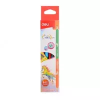 Карандаш цветной 6*2цв 00500 Deli двустор. Липа (Лошадь new) - по запросу