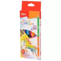 Карандаш цветной 12*2цв 00520 Deli двустор. Липа (Лошадь new)