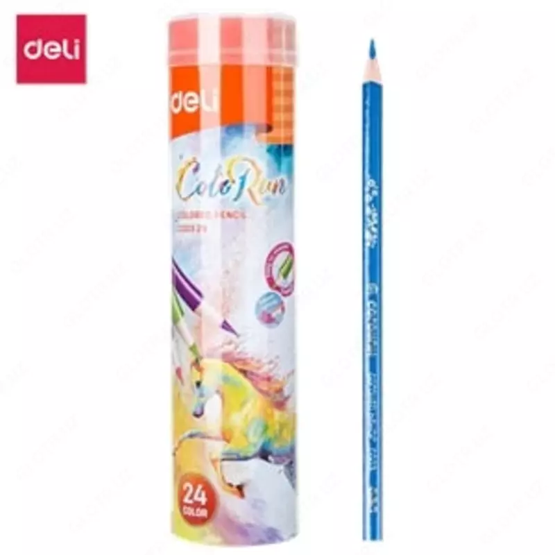 Rangli qalam 24cv 00327 Deli Tuba o'tkirlashtiruvchi bilan (ot yangi)