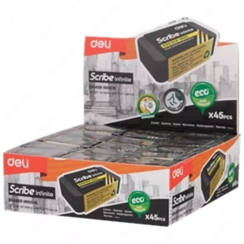 Ластик (чр) 00510 Deli  (35×21×10mm)