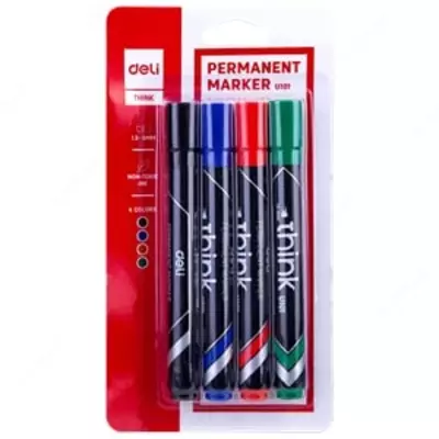 Doimiy markerlar to'plami 4 dona 10101 Deli