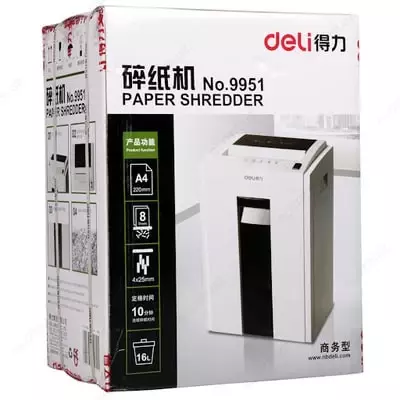 Уничтожитель для бумаги 9951 Deli Уничтожитель для бумаги 9951 Deli