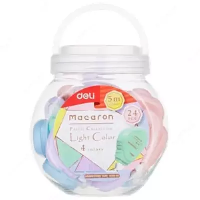 Штрих-лента 5м*5мм в тубе EH21606/24 Deli