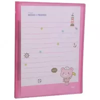 10 ta almashtiriladigan fayllari bo'lgan Aurora papkas (qizil) 02842 Deli