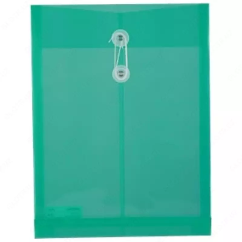 Папка-конверт на шнурке Aurora (асс) 5511 Deli (зел)