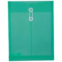 Папка-конверт на шнурке Aurora (асс) 5511 Deli (зел)