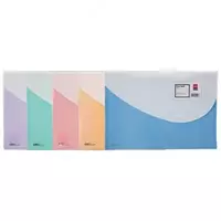 Папка с кнопкой 2 отдела Clear Bag  5506 Deli