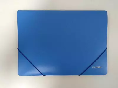 31601-52 A4 elastik tasmalardagi plastik Papka