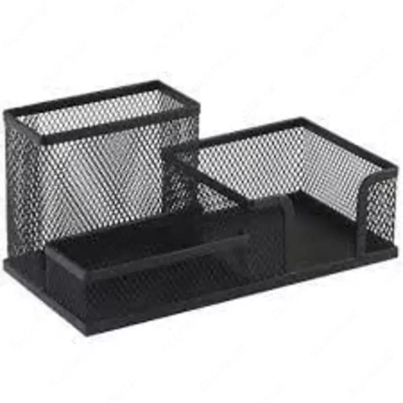 Стакан для ручек квадратный металл. 9175 Deli - по запросу