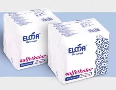 Салфетки бумажные 100 шт в упаковке - Цена по запросу