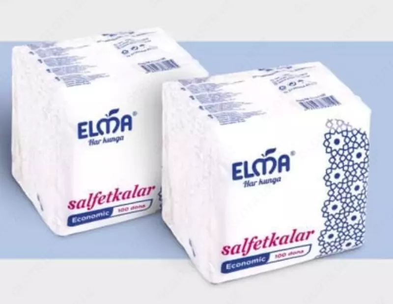 Салфетки бумажные 100 шт в упаковке - по запросу