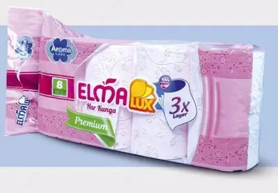 Туалетная бумага ELMA 8-П Aroma 3 слойная - Цена по запросу