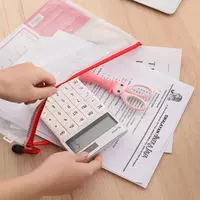 Папка на молнии ZIP Deli E5654 A4 полипропилен 0.23мм цвет молнии ассорти - 13 200 сум