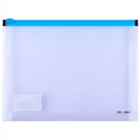 Папка на молнии ZIP Deli E38976 A5 полипропилен 0.18мм кармашек для визитных карточек