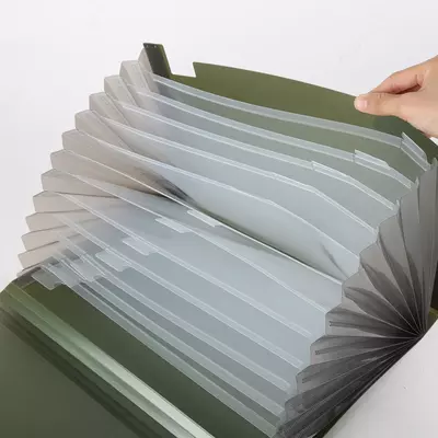 Папка на резинке Deli Start E5551 12 отделений A4 полипропилен 0.75мм